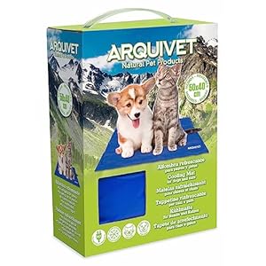 Arquivet- Alfombra refrescante para Perros y Gatos 40x50, Alfombra autorefrigerante, Pet Cooling Mat, Alfombra refrescante para Mascotas