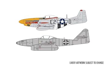 P-51 Mustang & Me 262 模型セット Amazon.com: Airfix Messerschmitt Me 262 & P-51 D Mustang 1