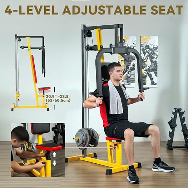 Soozier Chest Fly Machine and Chest Press Station, Delt Machine Home Gym Equipment for Chest, Back, Pectoral, Rear Deltoid and Shoulder Training