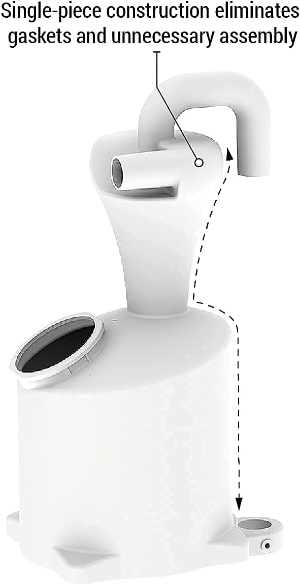 Mullet High-Speed Cyclone Dust Collector for Shop Vacuum - Sawdust Separator, Dust Collectors for Woodworking, Garage, Hobbyist Debris Extraction