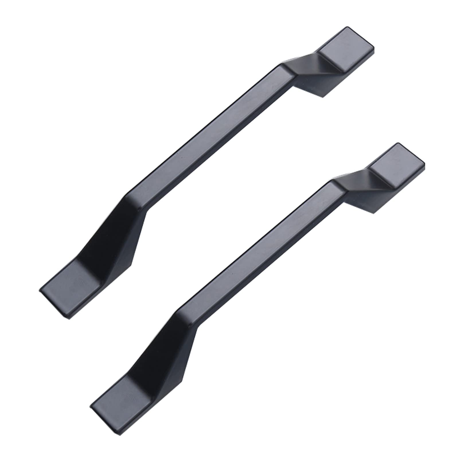 Niusabou Black Bow Pulls Door Handles, Cabinet Handles 2 Pcs Copper Solid Aluminum Bow Drawer Pulls 96-192Mm(,Hole Distance 96Mm)