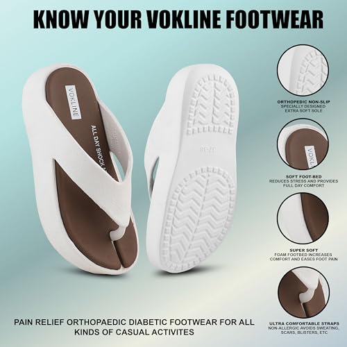 Image of Women's Slipper | Soft Sole | Lightweight | Long Lasting | Non-Slip | Orthopedic Pain Relief | Casual Wear | Size 4-7
