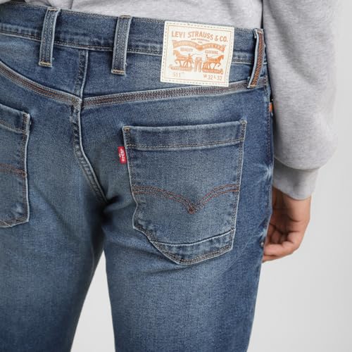 Image of Levi's Men's 511 Slim Fit Mid Rise Stretchable Jeans