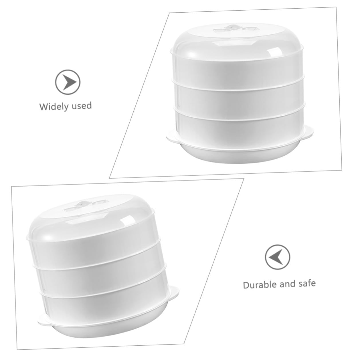 Cocedor al Vapor Microondas Tapa Resistente al Calor Apto para Verduras Pasta y Arroz Utensilio Cocina Fácil Limpieza y Duradero