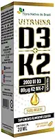 FLORA NATIVA, VITAMINA D3 + K2 GOTAS 20ML (Sabor Laranja)