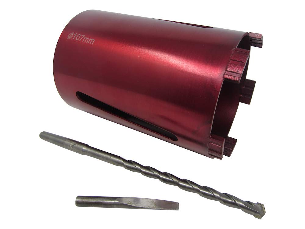 107mm 4" Dry Diamond Drilling Core Drill Bit Turbo Segments for Brick & Block