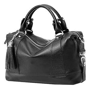 HESHE Leather Purses and Handbags for Women Shoulder Tote Work Bags Hobo Purse Crossbody Satchel Handbags Top Handle Bags