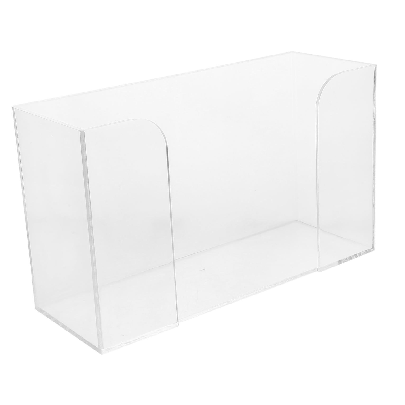 Transparenter Acryl Tuchspender für Schreibtisch und Schminktisch