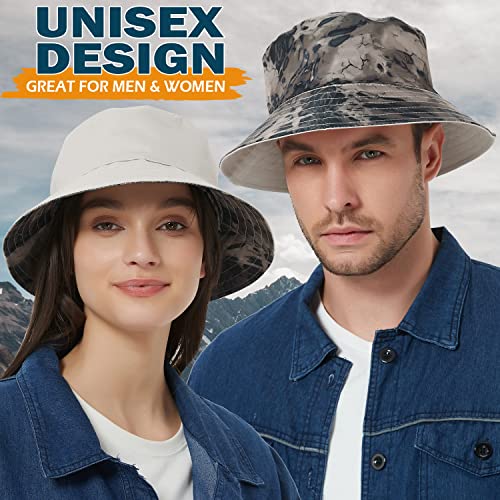 Einskey Camo Bucket Hat For Men Women, Reversible Cotton Sun Hat For Outdoor Beach Travel Golf Safari Fishing Hunting Hiking #TOP1