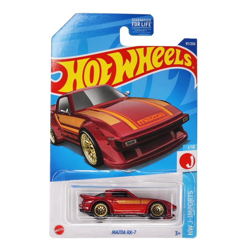 Hot Wheels Mazda RX 7 HW J Imports Ages 3 and Up (Red)