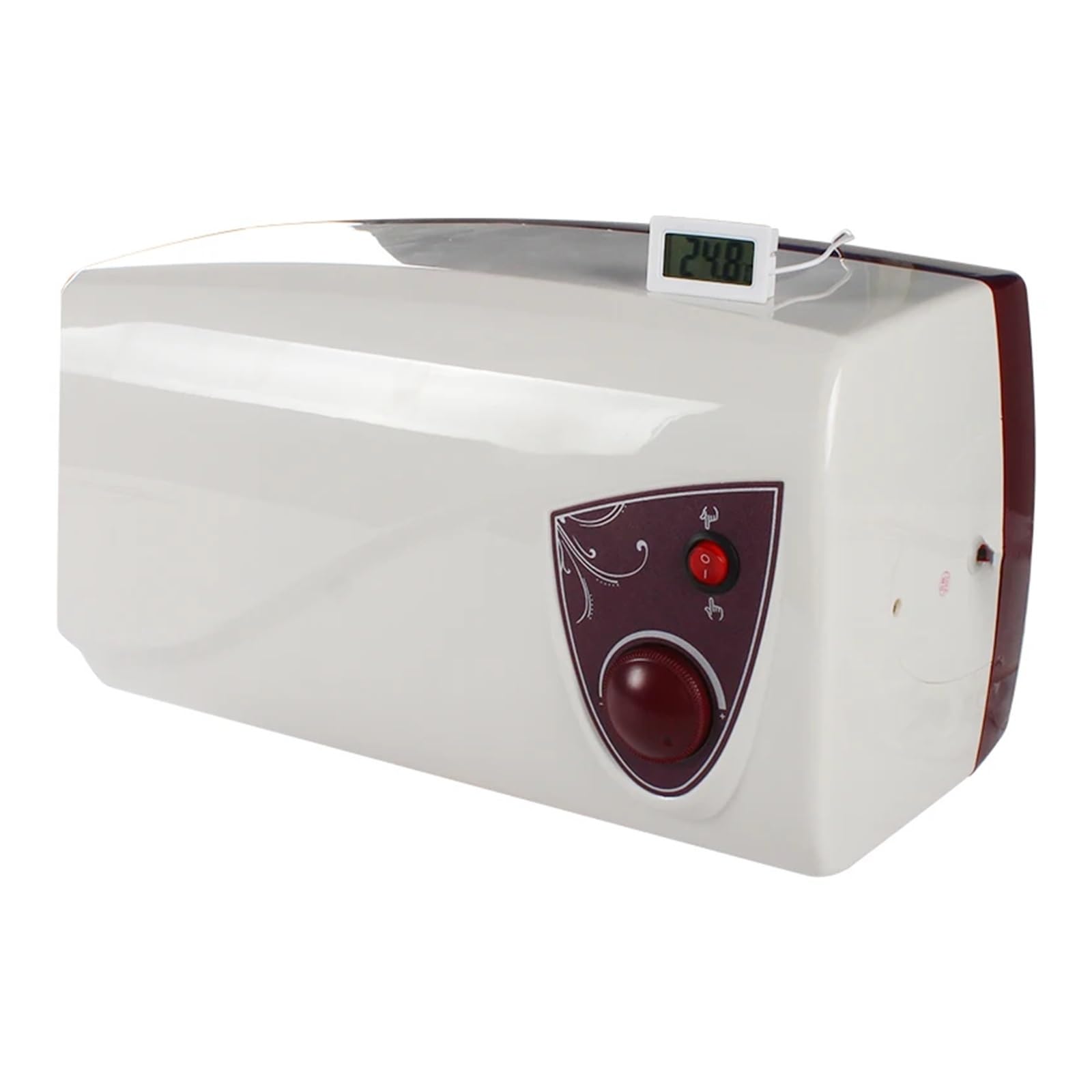 Scaldabagno for roulotte 12V/220V Scaldabagno Elettrico for roulotte da Campeggio 10L con misuratore della Temperatura dell'Acqua per modifiche Interne ed Esterne