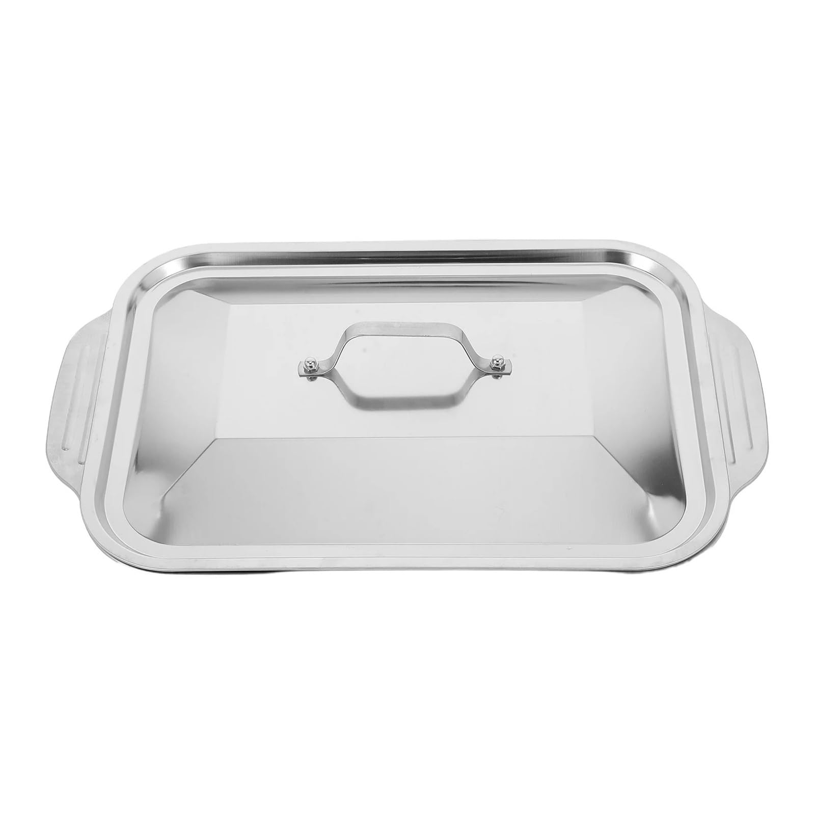 Plat à rôtir avec couvercle en acier inoxydable pour dinde et grillades