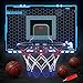 HopeRock Indoor Mini Basketball Hoop for Kids, Basketball Hoops Over The Door with LED Lighting, Mini Hoop with Scoreboard & 3 Balls, Basketball Toys Gifts for 5 6 7 8 9 10 11 12 Year Old Boys Girls