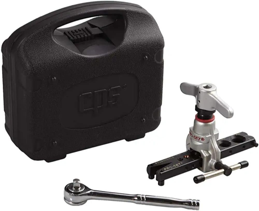 CPS FT800FN R410A Imperial Clutch-Type Ecentric Flaring Tool with Ratchet , Black