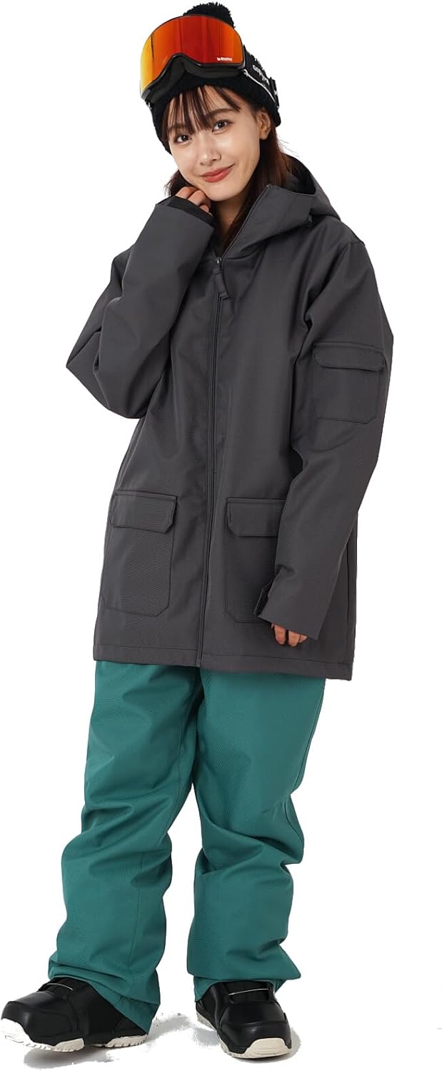HOTIAN]スノーボード ウェア 上下セット 耐水圧10000mm 撥水加工