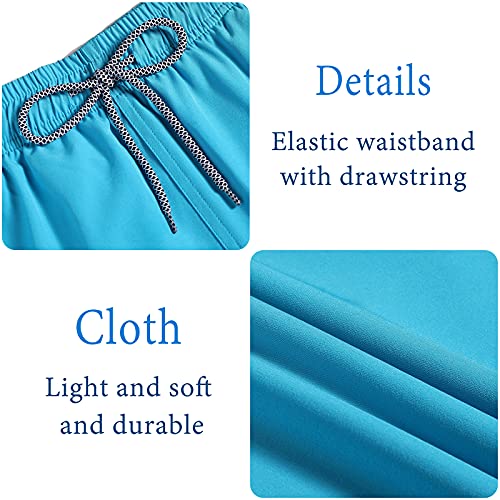 Biwisy Mens Swim Trunks Quick Dry Beach Shorts Mesh Lining Swimwear Bathing Suits with Pockets4