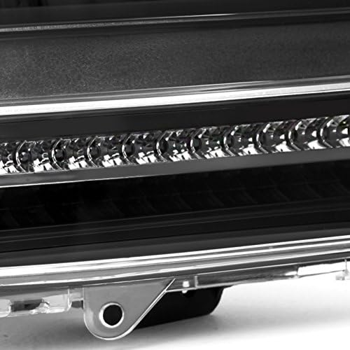 AKKON - For 2007 2008 2009 2010 2011 2012 Dodge Nitro Dual CCFL Halo Black Projector Full LED Turn Signal Headlights