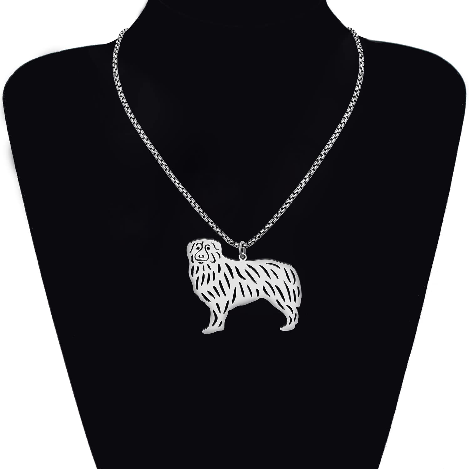 Acciaio Inox Cute Cane Ciondolo Collana Dainty 18K Oro collana per Donna Ragazza Animali Domestici Cane Regali Gioielli