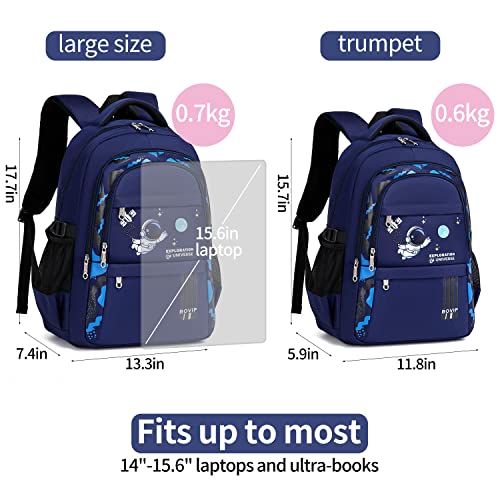 Bovip Kids Backpack Cute Lightweight Preschool Backpack For Toddlers Boys Girls Dark Blue #TOP5