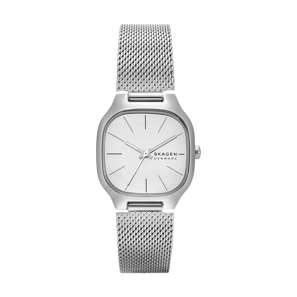 Skagen Montre pour Femme Mellem Petite – 28 mm, quartz à trois aiguilles, bracelet acier inoxydable