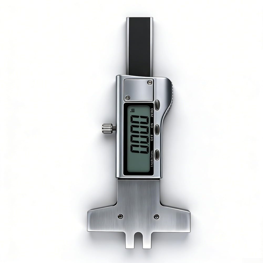 Righello digitale per chitarra per strumenti elettrici classici, strumento in metallo preciso con azzeramento, 14,8 cm