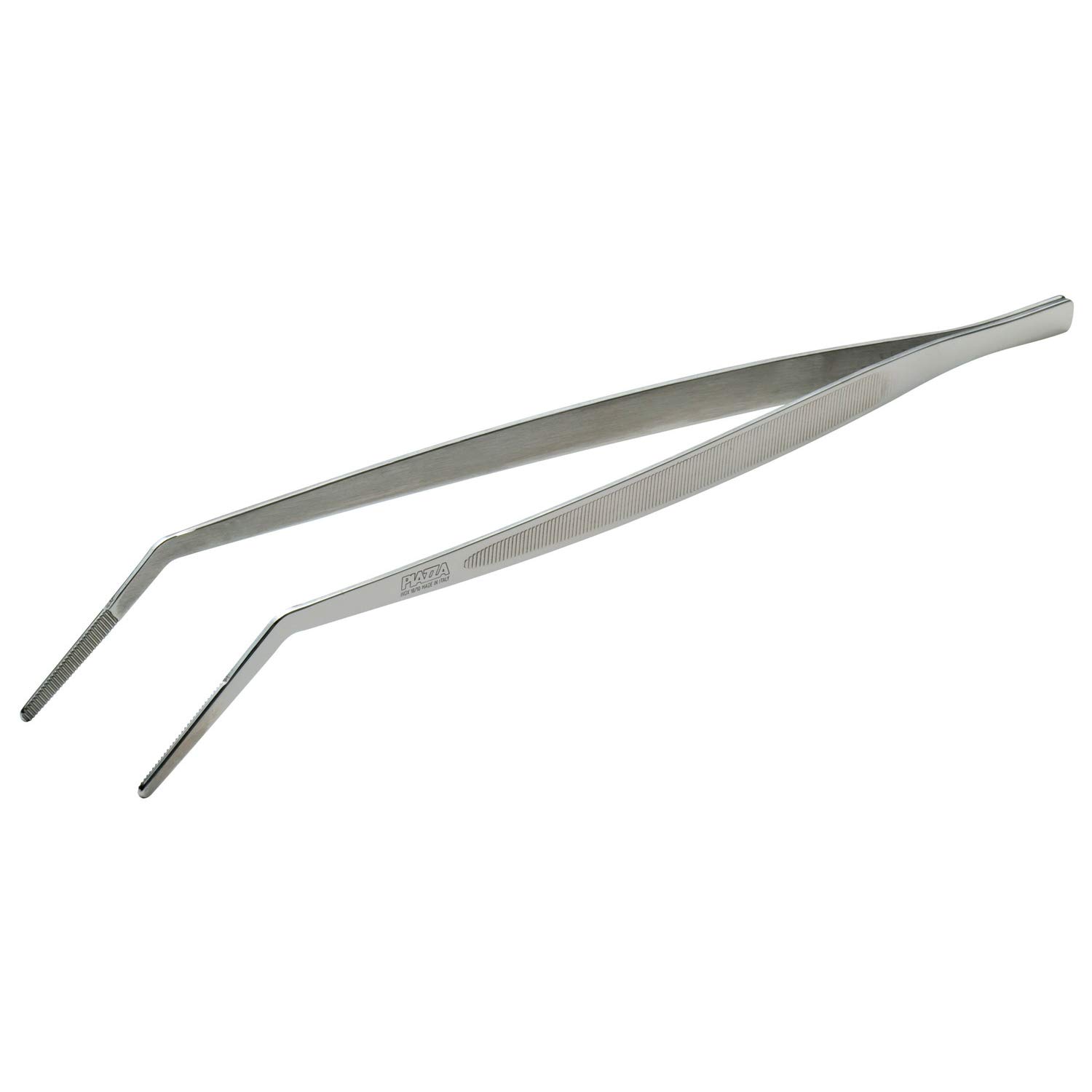 PIAZZA Precision Tongs 40° - Stainless Steel - 30 cm Long