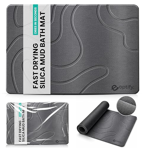 Large Stone Bath Mat Silica Mud Bathmat Stone Bathroom Mat Anti Slip Diatomaceous Earth Bath Mat Diatomite Drying Mat Quick Dry Diatomite Bath Mats For Bathroom Bathroom Mat Water Absorbent