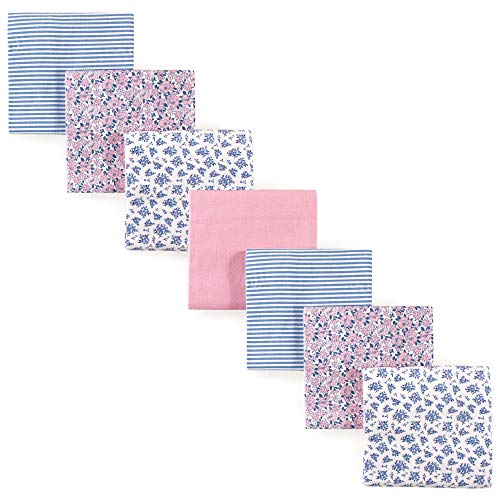 Image of Hudson Baby Unisex Baby Cotton Flannel Receiving Blankets Bundle, Classic Floral, One Size