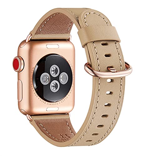 Bracelet en cuir pour iWatch idéal au bureau ou en soirée chic