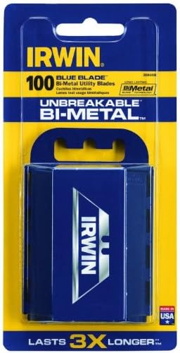 Irwin 2084400 Blue Blade Bi-Metal Utility Blades (5 packs of 100)