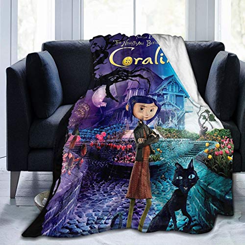 Coraline kids adults ultra-soft micro fleece blanket throw all se…