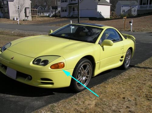 DEPO Smoke Front Corner Signal Light Set FIT 1994-1998 Mitsubishi 3000GT