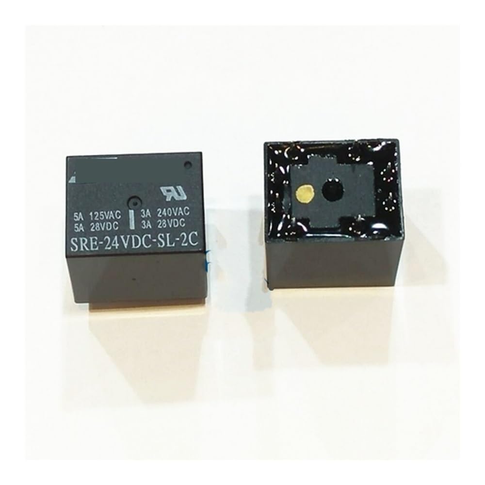 SMGLRUEAT 10PCS Power Relays SRE-24VDC-SL-2C 24V 3A 240V 8PIN Relay and Relay