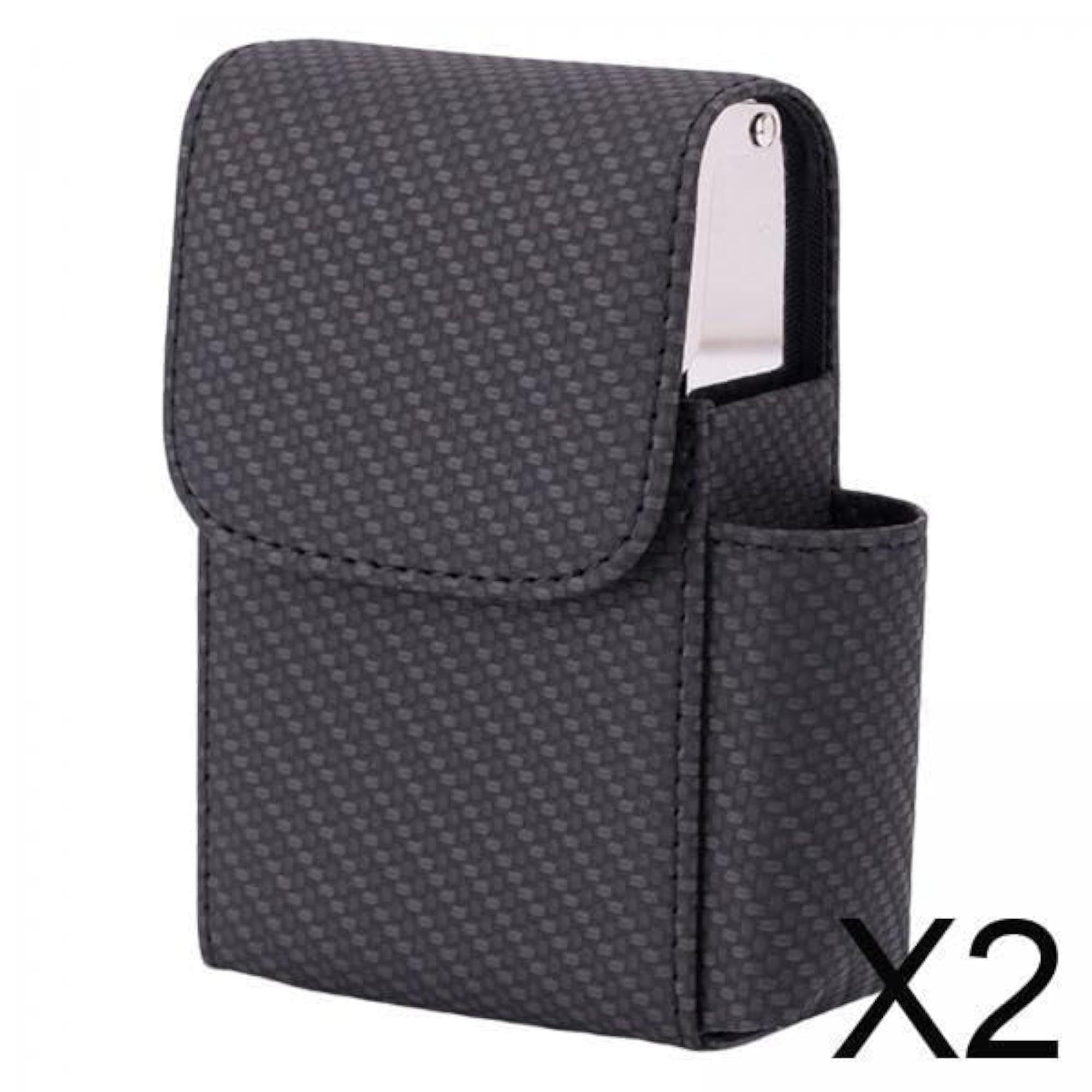 2X Lighter Holder Hard Case Pouch for Collectible Lighters