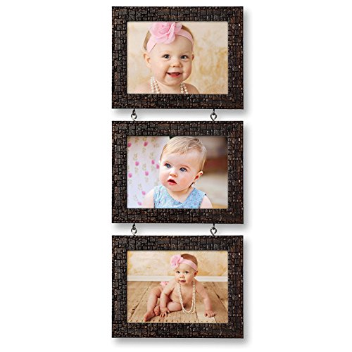 AJANTA ROYAL Personalized 3-5 x 7 Photo Frames (Metallic) : A-55CTP