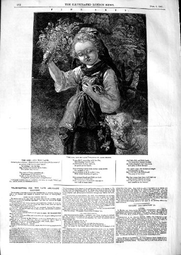 FLEURS 1847 DE RESSORT D'AGNEAU DE PETITE FILLE DE BECKER DE BEAUX-ARTS FLEURS 1847 DE RESSORT D'AGNEAU DE PETITE FILLE DE BECKER DE BEAUX-ARTS