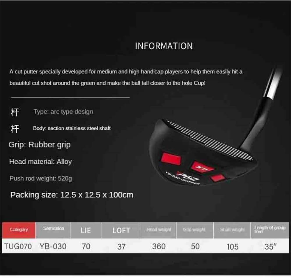Putter de golf de acero para hombres y mujeres, cuña de arena, para lanzar cuña, putters de golf