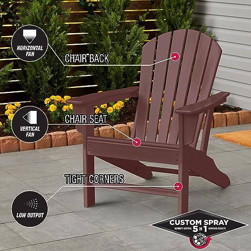 Image of Rust-Oleum Stops Rust Custom 5-in-1 Spray Paint, Satin Chestnut Brown | Rust Preventive Enamel, Multi Surface (Metal, Wood and More), Adjustable Dial for Better Control, Fast Dry, Comfort Tip