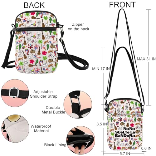 JNIAP Singer Inspired Crossbody Bag Latin Music Gift No No Suelte La Bandera Puerto Rico White Chair Gift2