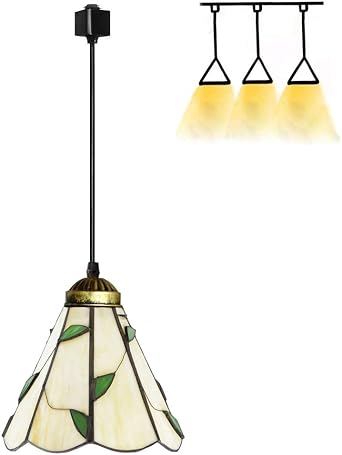 Kiven Pendant Track Lighting Fixture-Glass Pendant Track Lighting Fixture