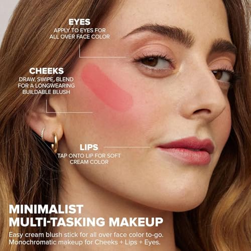 Rubor Para Mejillas | Rubor Líquido Hidratante Impermeable,Iluminador Facial Natural Y Duradero Para Piel Seca Grasa Pómulos Cejas Labios Cumpleaños - imagen 4