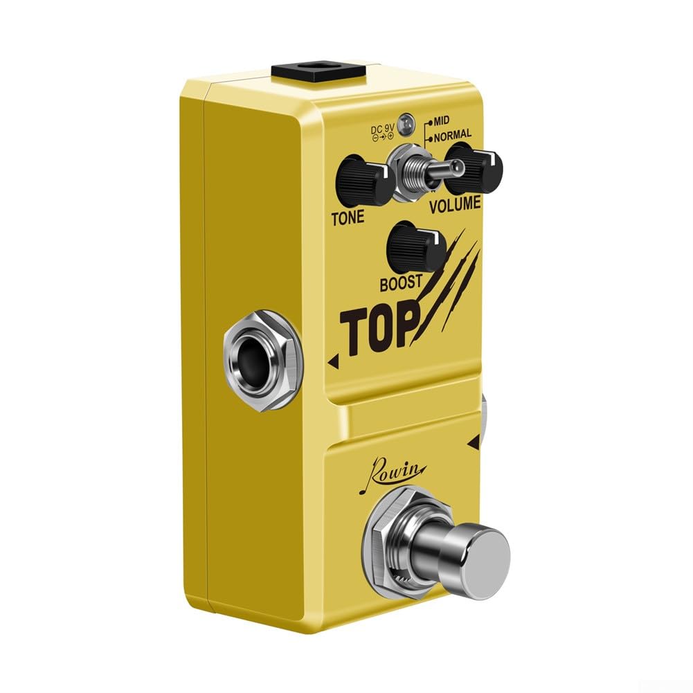 Clean Booster Pedale Booster per Chitarra Analogico Vintage Boost, Chitarra Elettrica e Basso Per Chitarra Elettrica Pure Clean Mini