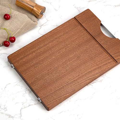 Planche à découper en bois stable qui ne glisse pas pour cuisiner serein