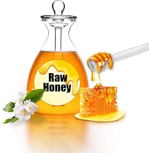 Remerabel REMERABEL01 Direct Thermal Labels Stickers Honey Themed Personalized Honey Labels 2 Inch Honey Jars Bottles Labels Honey Farm Kitchen Name Small Business Thermal Stickers thumb #5