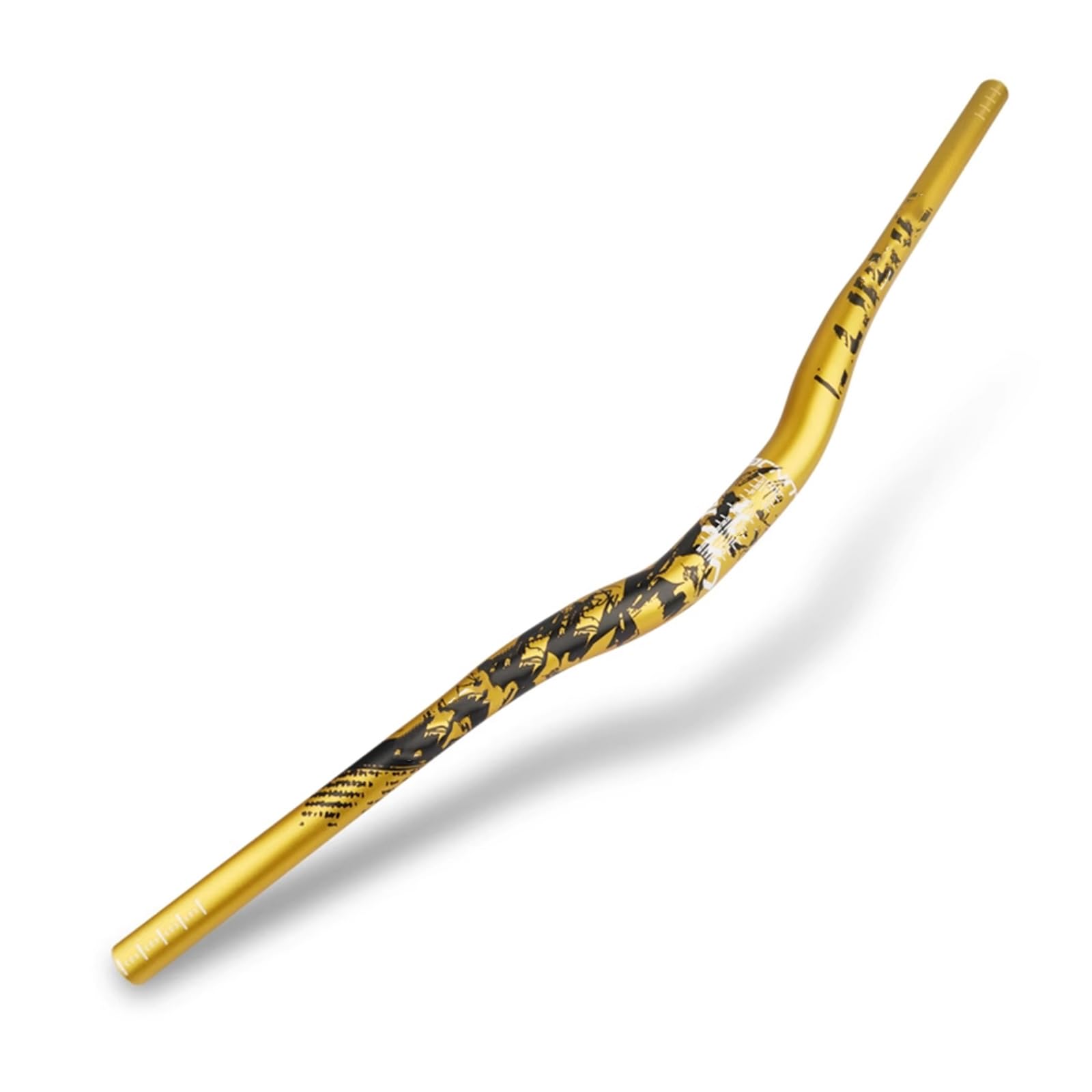 Fahrradlenker, 31,8 Mm Aluminiumlegierung MTB Mountainbike Lenker Länge 780 Mm Lenker Extra Lang mit Lack Matt Oberfläche(Gold) Sport & Freizeit