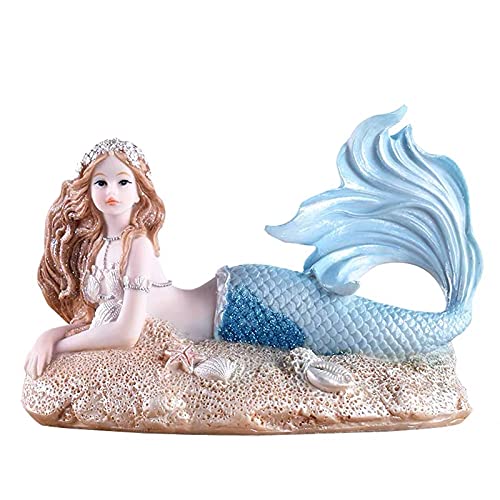 GROQW Decoración Creativa de Sirena, decoración de Estatua, decoración Creativa para el...