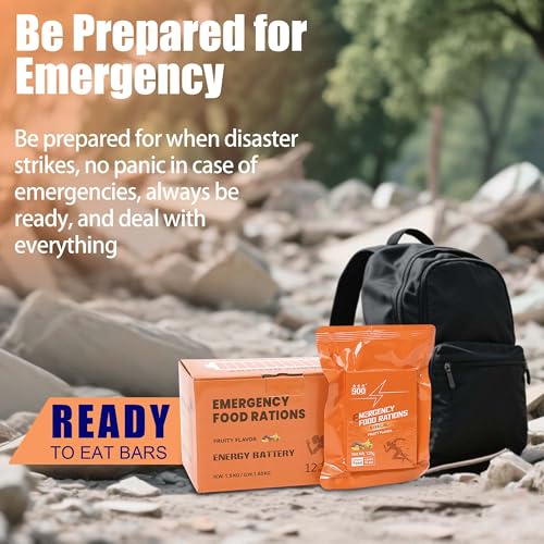 Image of Emergency Food Ration Bars, Survival Food, Fruit Flavor, 12 Pack