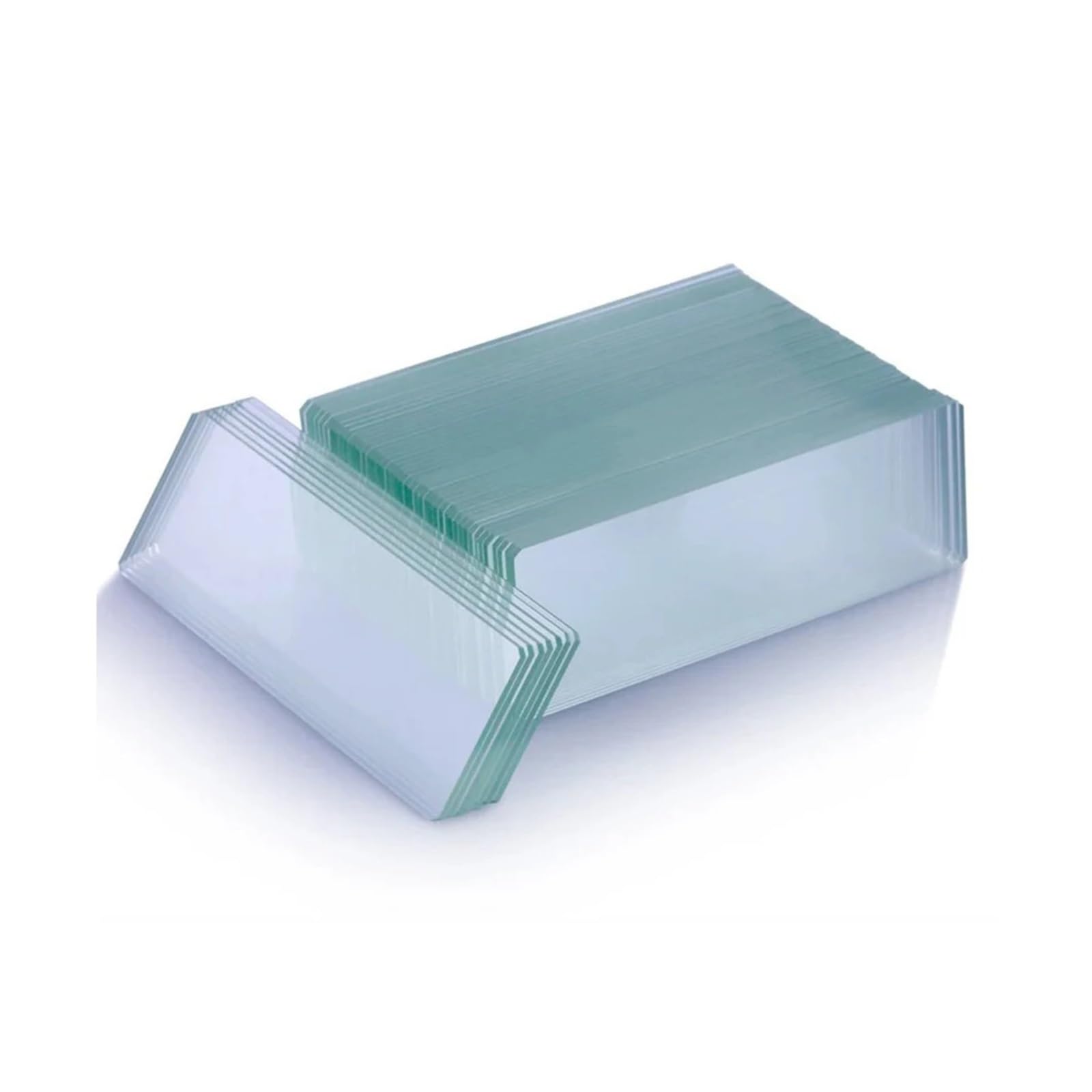 50 Stück vorgereinigte, leere Mikroskop-Objektträger, 76,2 x 25,4 mm, 1–1,2 mm, for den biologischen Wissenschaftsunterricht im Labor