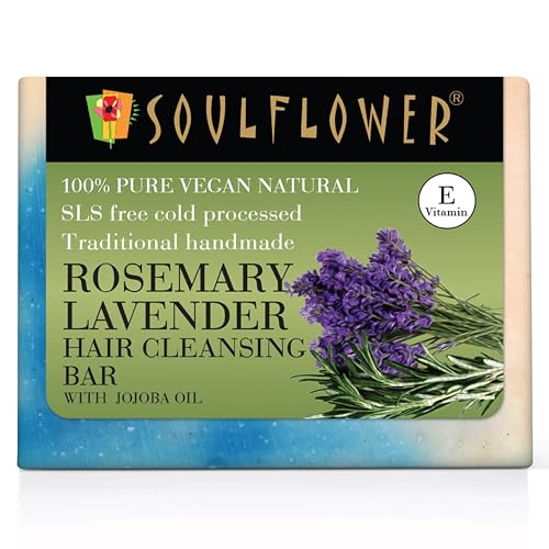 Image of Soulflower Shampoo Bar Rosemary Lavender And Jojoba, 150g