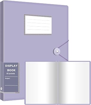 Presentation Binder with Plastic Sleeves, Art Portfolios Display Folder